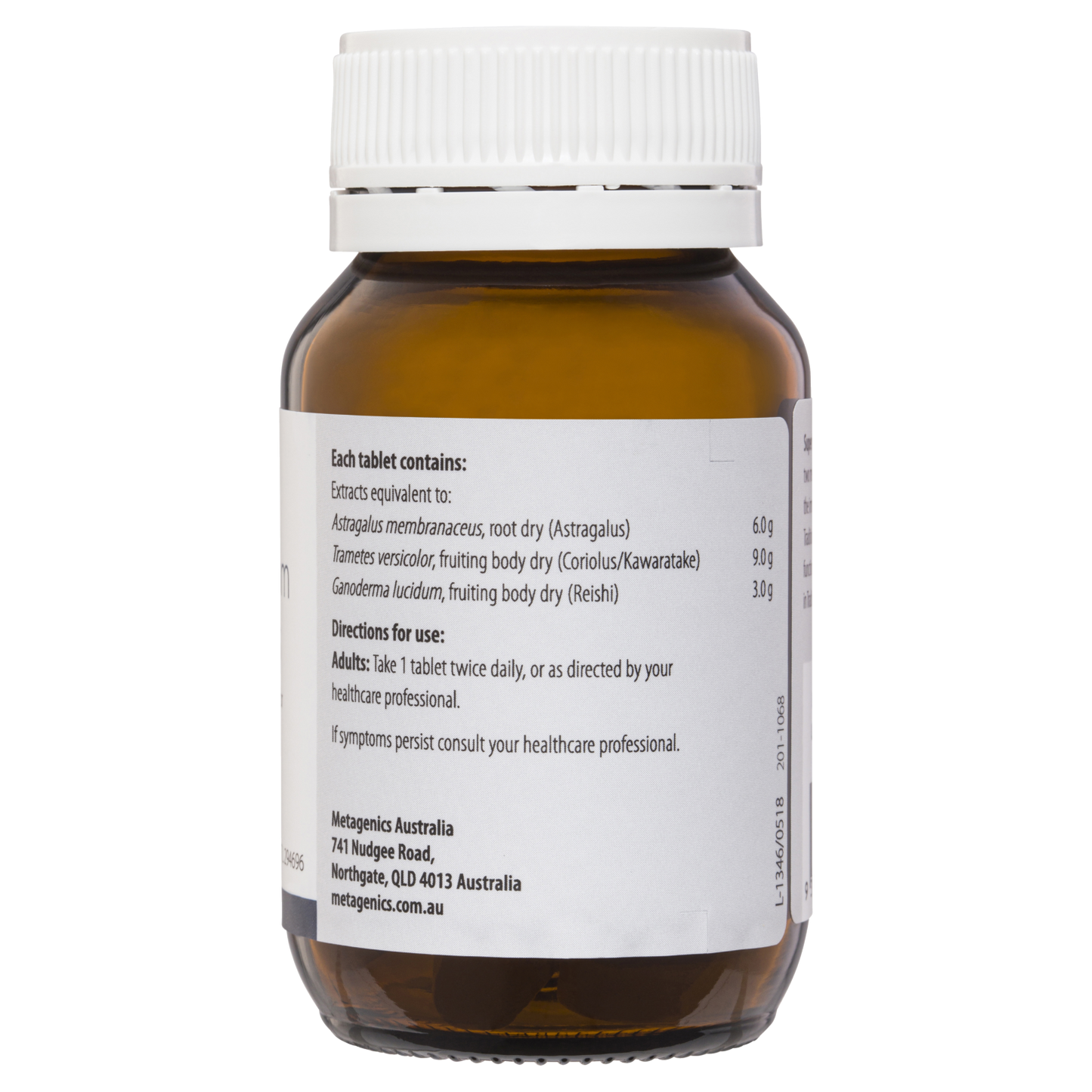 Super Mushroom With Astragalus 30 Tablets- Metagenics