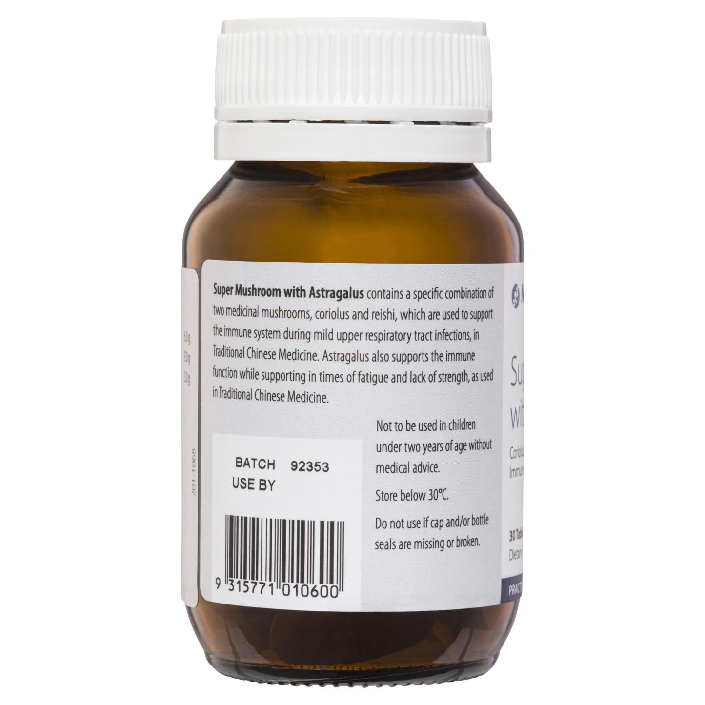 Super Mushroom With Astragalus 30 Tablets- Metagenics