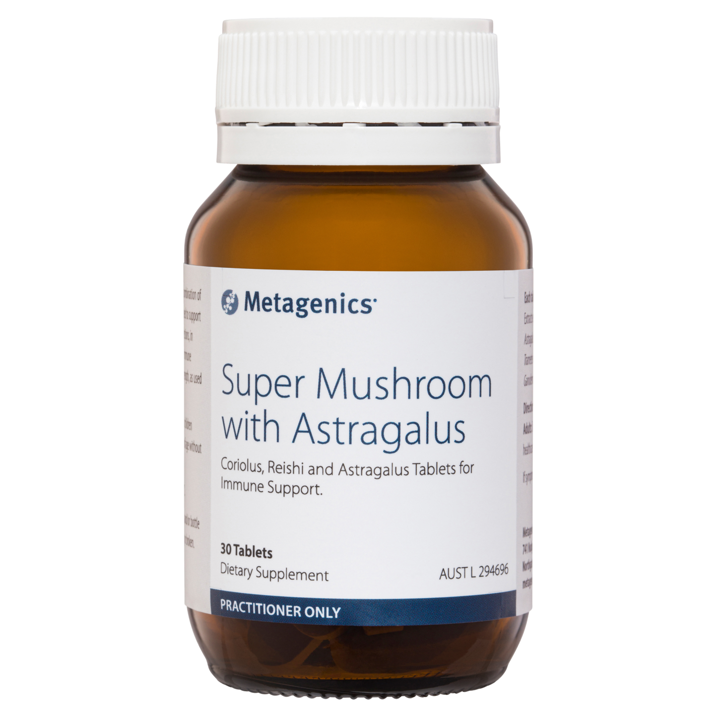 Super Mushroom With Astragalus 30 Tablets- Metagenics