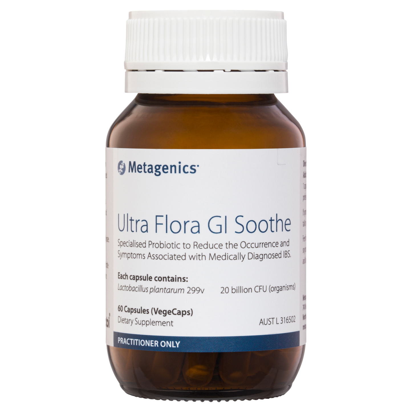 Ultra Flora GI Soothe 60 Capsules- Metagenics