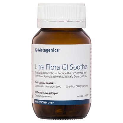 Ultra Flora GI Soothe 60 Capsules- Metagenics