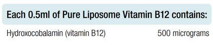 Pure Liposome Vitamin B12 50ml (Hydroxocobalamin) - BioMedica