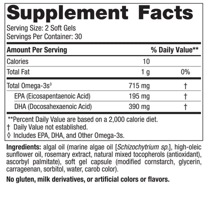 Algae Omega 60S - Nordic Naturals Professional