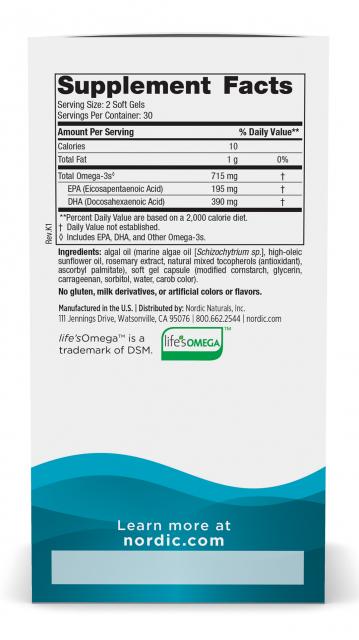 Algae Omega 60S - Nordic Naturals Professional