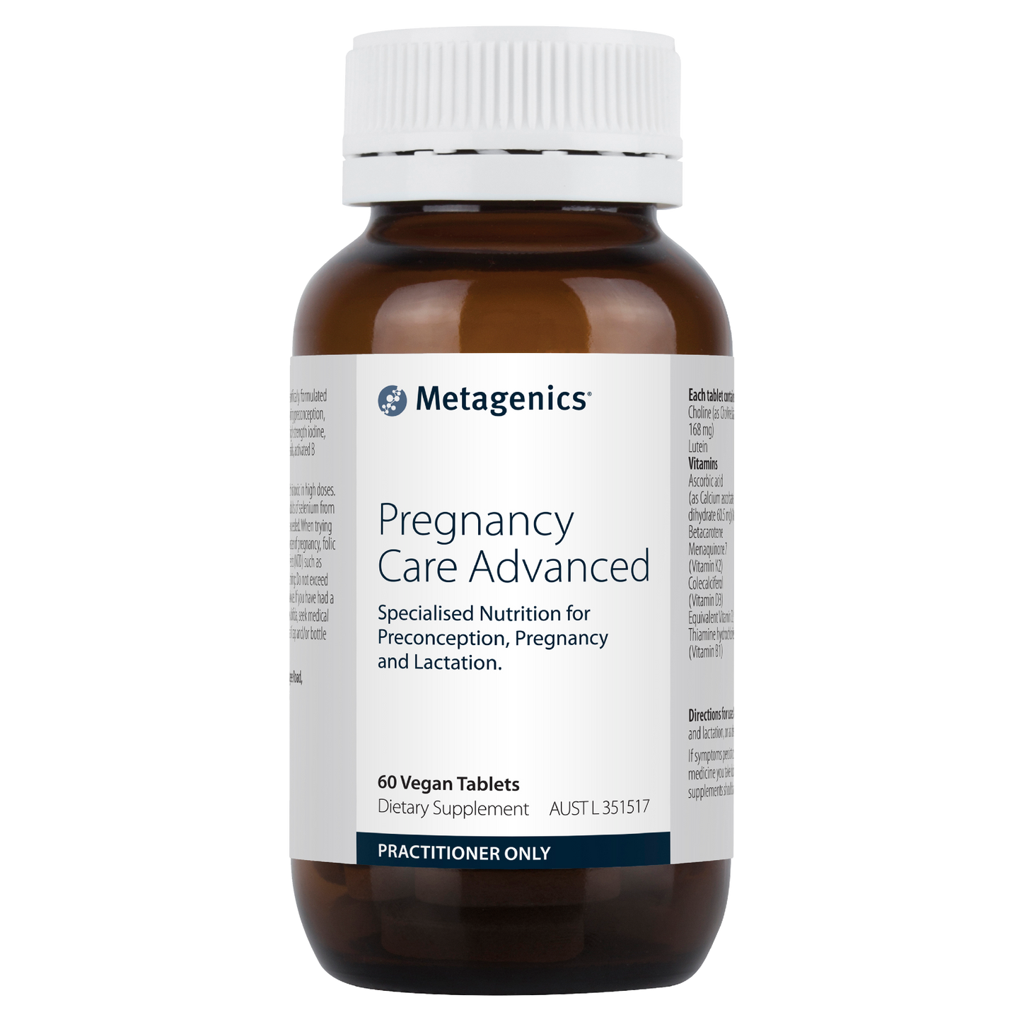 Pregnancy Care Advanced 60 Tablets- Metagenics