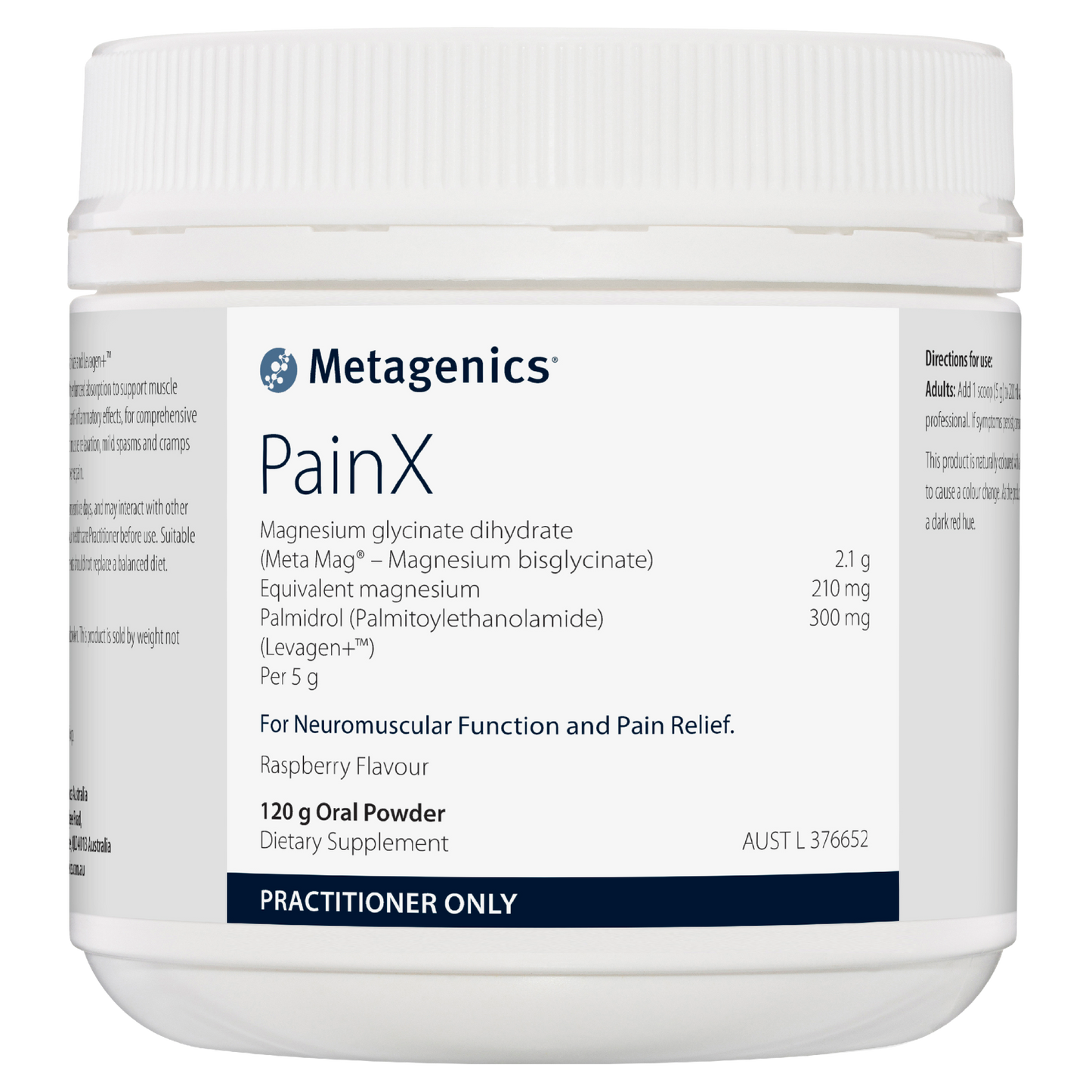 PainX Raspberry Flavour 120g- Metagenics