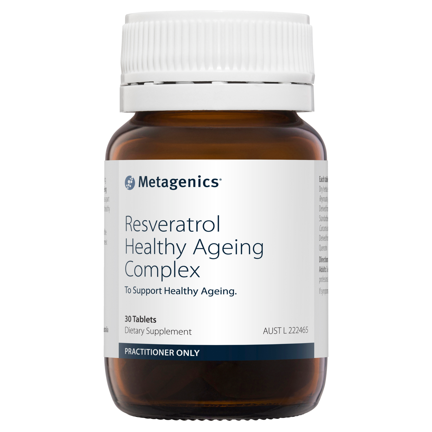 Resveratrol Healthy Ageing 30 Tablets- Metagenics