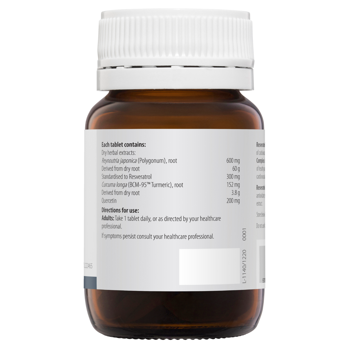 Resveratrol Healthy Ageing 30 Tablets- Metagenics