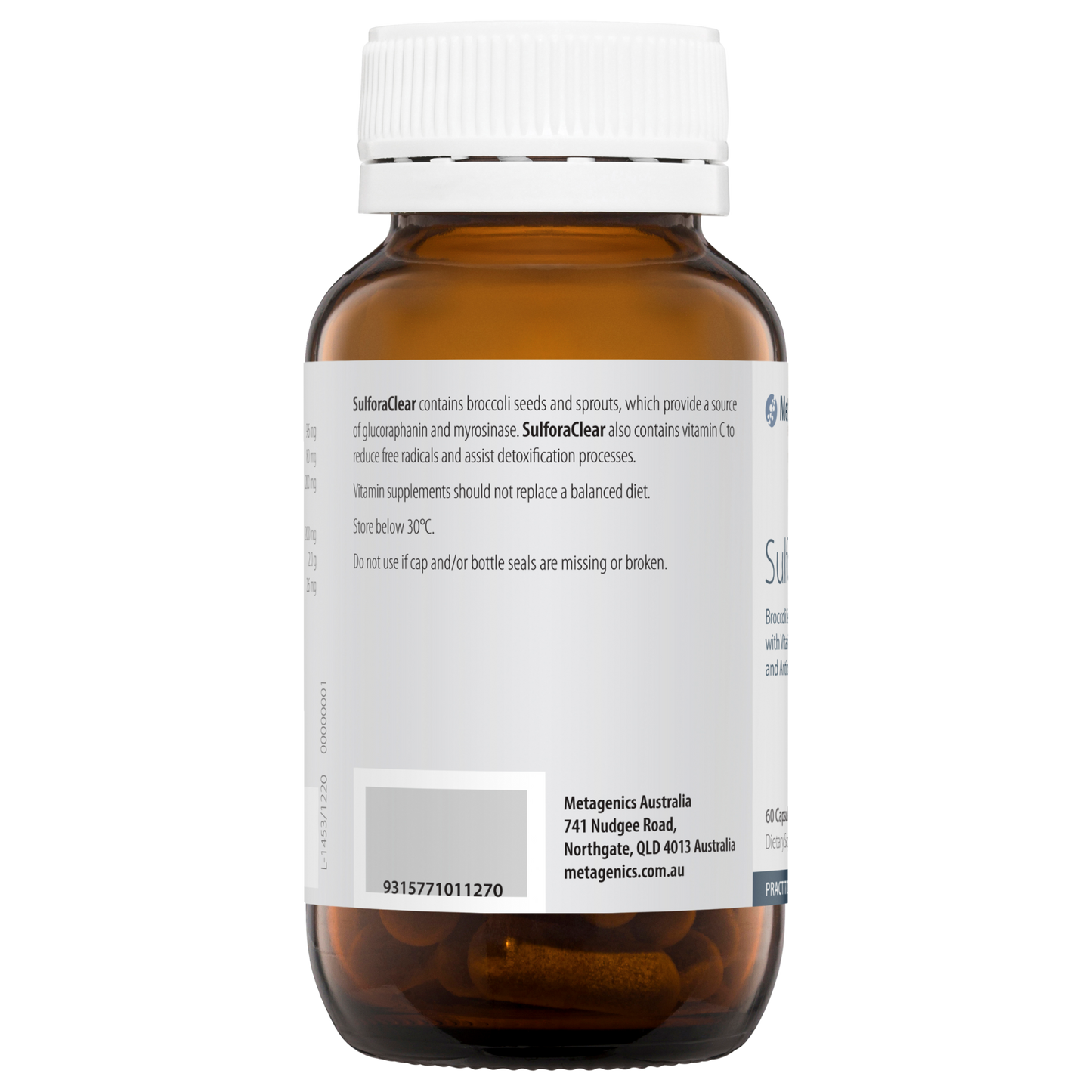 SulforaClear 60 Capsules- Metagenics