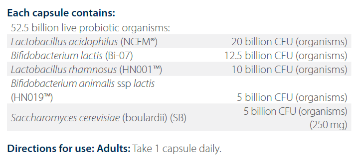 Ultra Flora Spectrum 60 Capsules- Metagenics