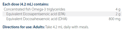 MetaPure EPA/DHA Citrus Berry Flavour 500mL- Metagenics