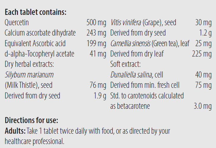 Quercetin Protect 60 Tablets- Metagenics