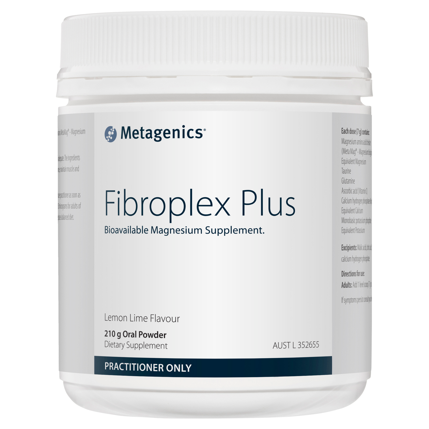 Fibroplex Plus (Lemon Lime) 210g- Metagenics