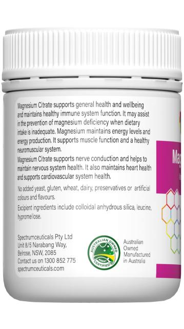 Magnesium Citrate 120c - Spectrumceuticals