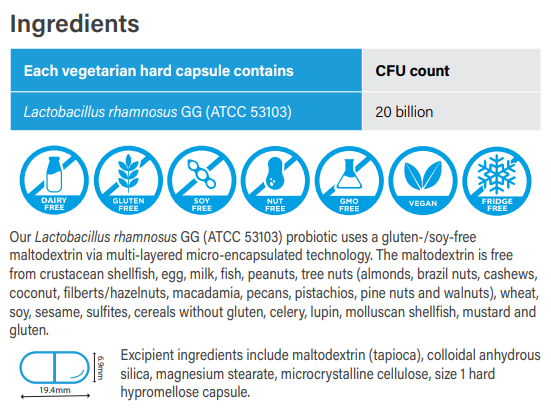 ProBioFlora GG 60 Caps - Spectrumceuticals