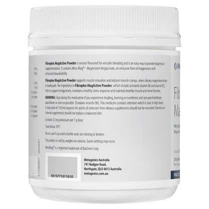 Fibroplex MagActive (Neutral) 210g- Metagenics