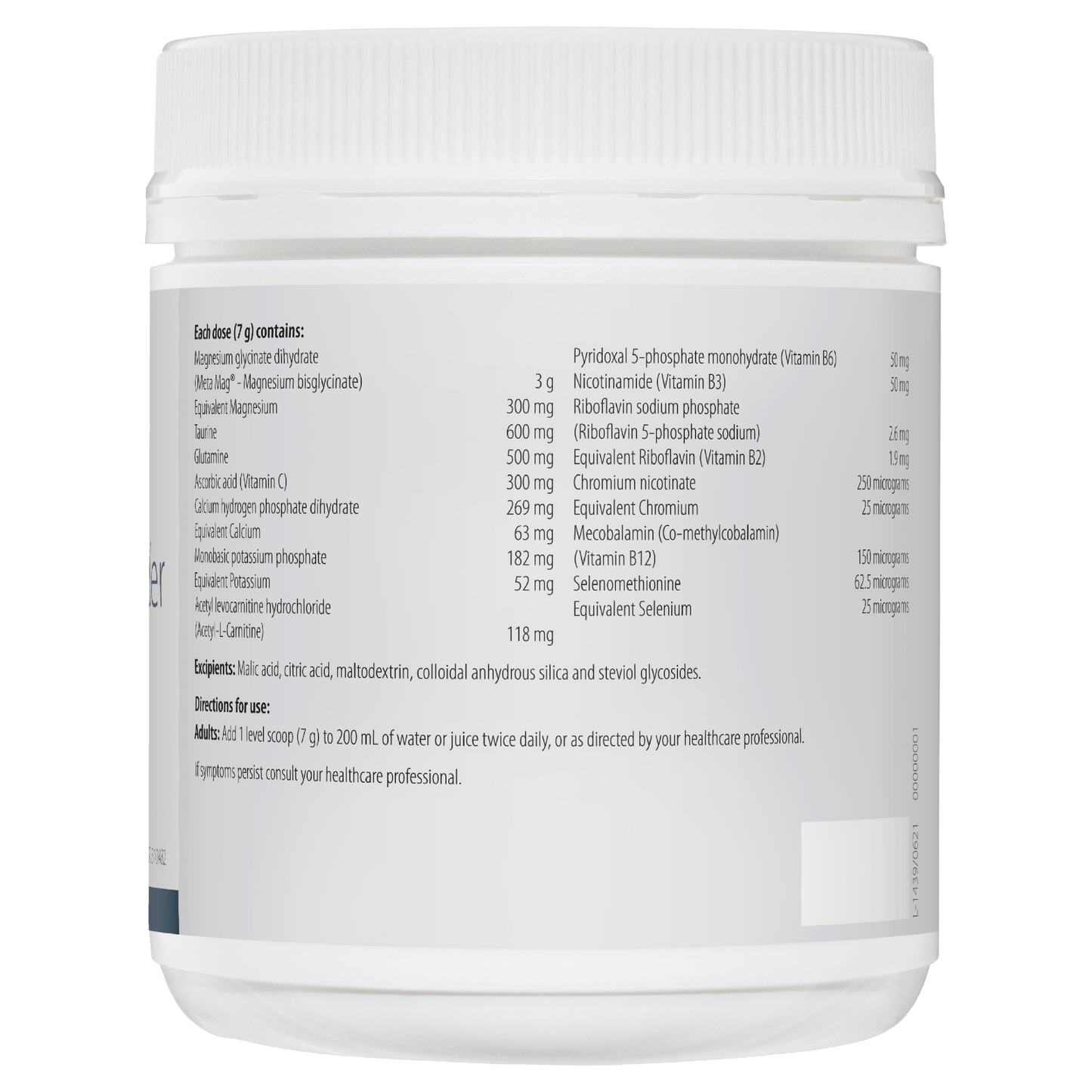 Fibroplex MagActive (Neutral) 210g- Metagenics