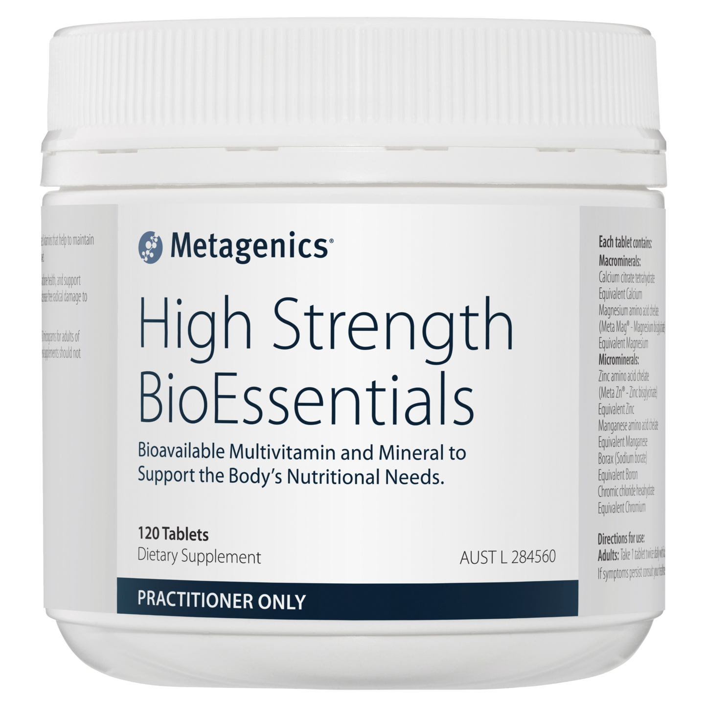 High Strength BioEssentials 120 Tab- Metagenics