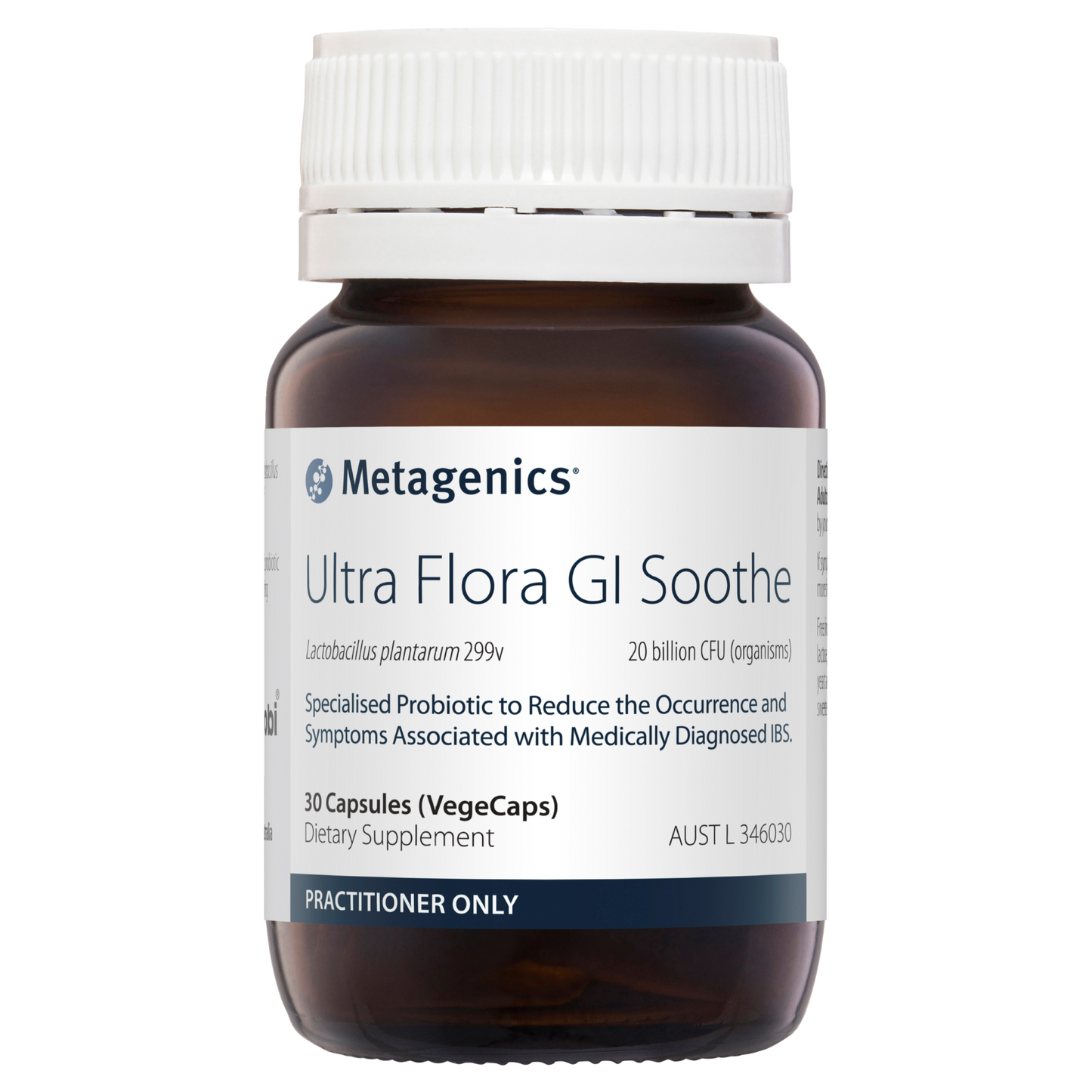 Ultra Flora GI Soothe 30 VegeCaps- Metagenics