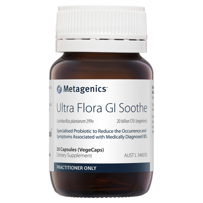 Ultra Flora GI Soothe 30 VegeCaps- Metagenics