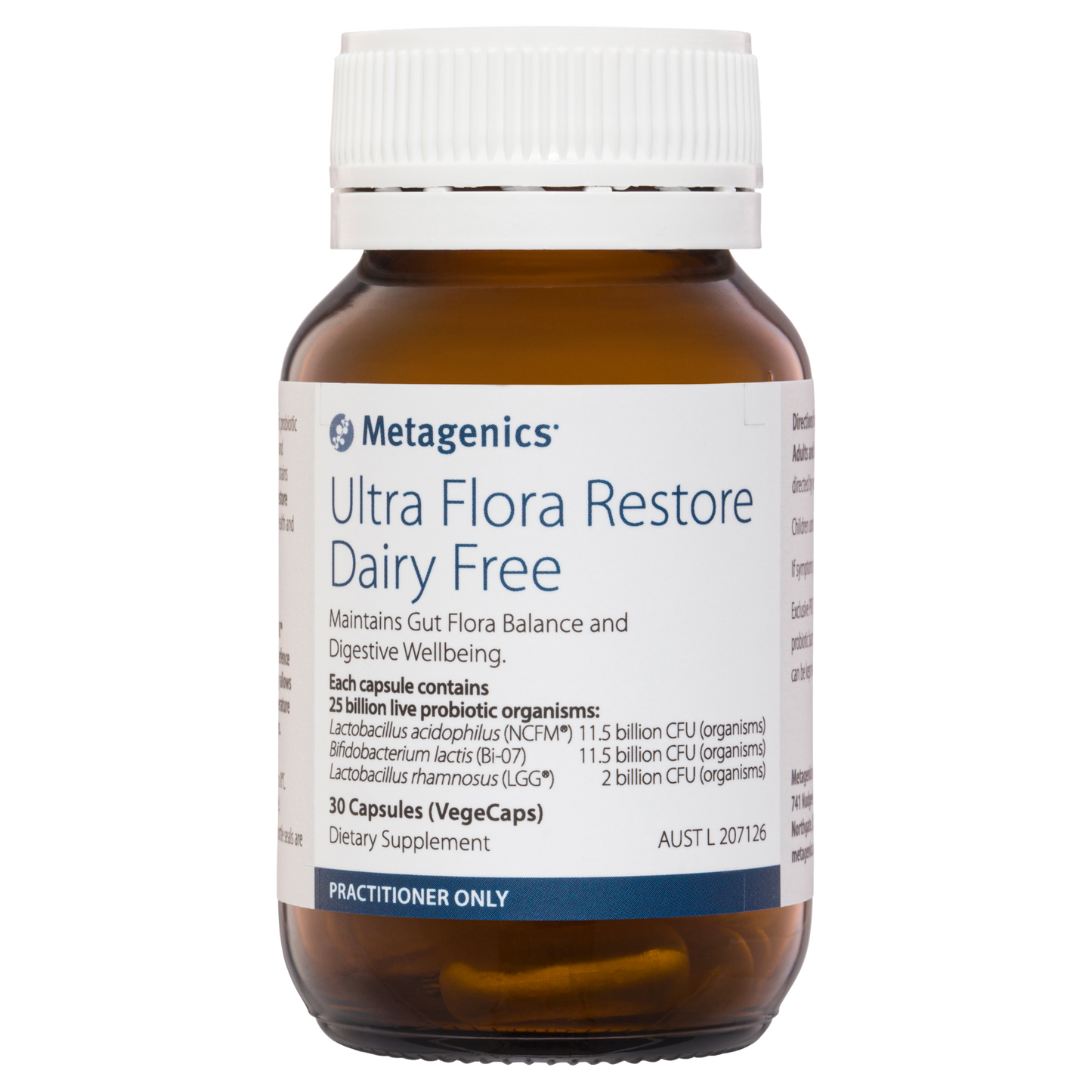 Ultra Flora Restore Dairy Free 30 Capsules- Metagenics