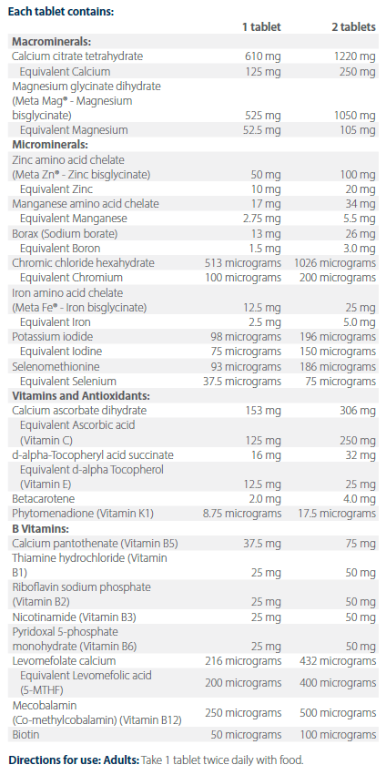 High Strength BioEssentials 120 Tab- Metagenics