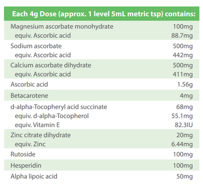 Ultra Buffered C Powder 450g- Orthoplex