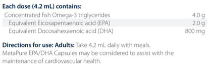 MetaPure EPA/DHA 200ml- Metagenics