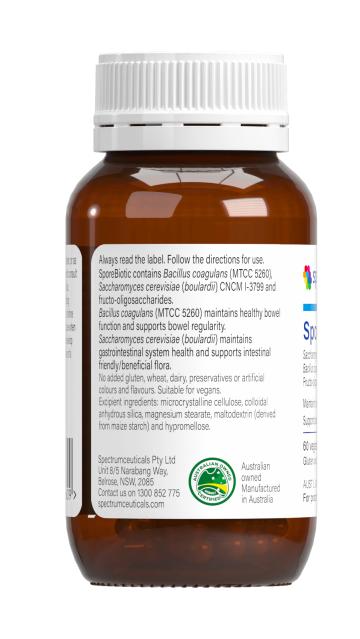 Spore Biotic 60 Capsules - Spectrumceuticals