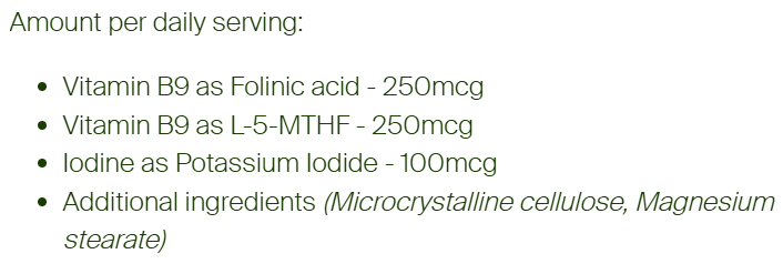 Folate Restore 30 Capsules - BePure