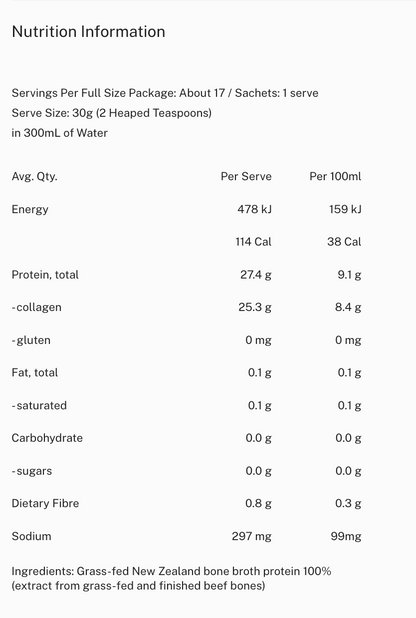 Mitchells | Bone Broth Protein Powder | Unflavoured 500g