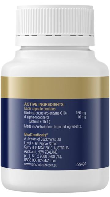 CoQ10 Excel 150mg, 60caps - BioCeuticals Professional