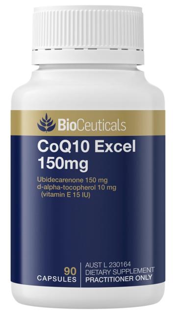 CoQ10 Excel 150mg, 90caps - BioCeuticals Professional
