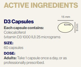 D3 Capsules, 60sg - BioCeuticals Professional