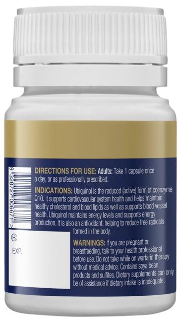 Ubiquinol BioActive 150mg, 30caps - BioCeuticals Professional