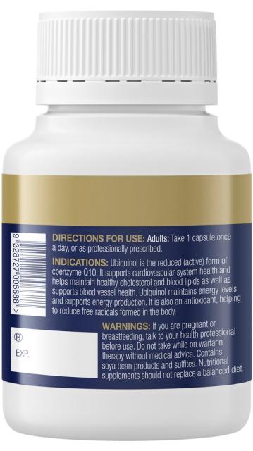 Ubiquinol BioActive 150mg, 60caps - BioCeuticals Professional