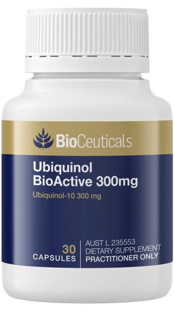Ubiquinol BioActive 300mg, 30caps - BioCeuticals Professional