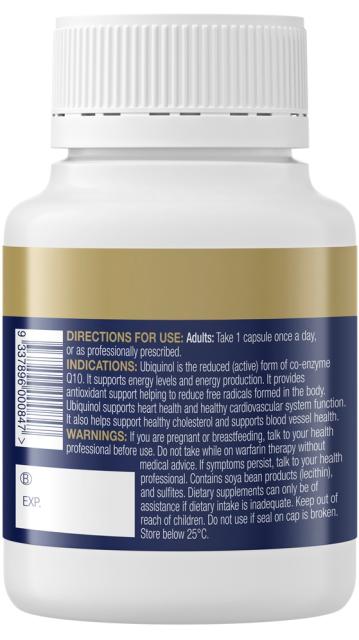 Ubiquinol BioActive 300mg, 30caps - BioCeuticals Professional