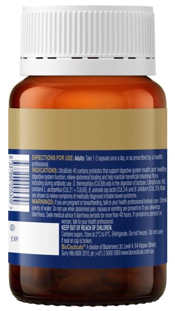 UltraBiotic 45, 30caps - BioCeuticals Professional