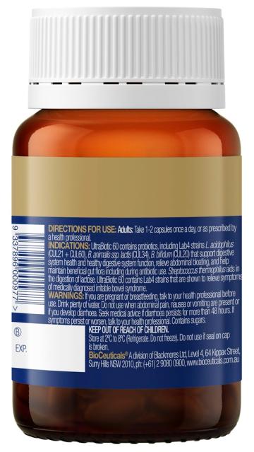 UltraBiotic 60, 30caps - BioCeuticals Professional