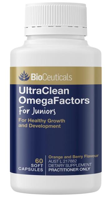 UltraClean OmegaFactors For Juniors, 60caps - BioCeuticals Professional