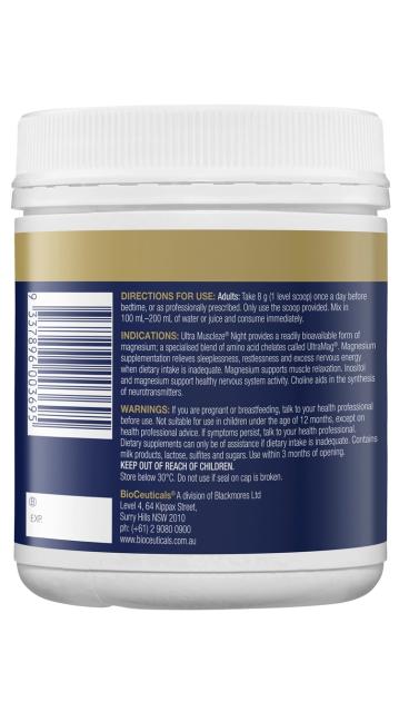 Ultra Muscleze Night, 240gm - BioCeuticals Professional