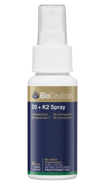 D3 + K2 Spray, 50ml - BioCeuticals Professional