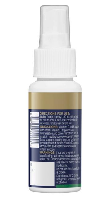 D3 + K2 Spray, 50ml - BioCeuticals Professional
