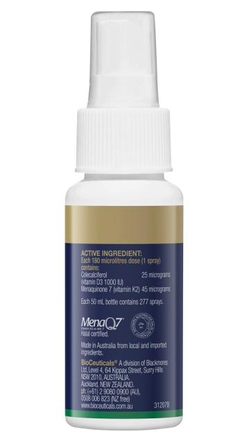 D3 + K2 Spray, 50ml - BioCeuticals Professional