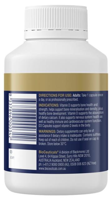D3 Capsules, 240sg - BioCeuticals Professional