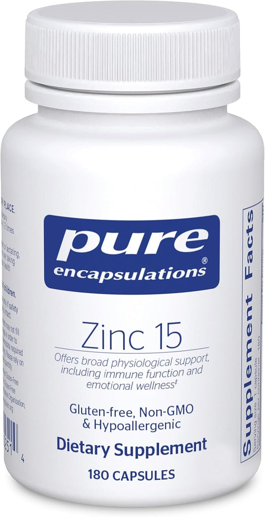 Zinc 15 - Pure Encapsulations 180c