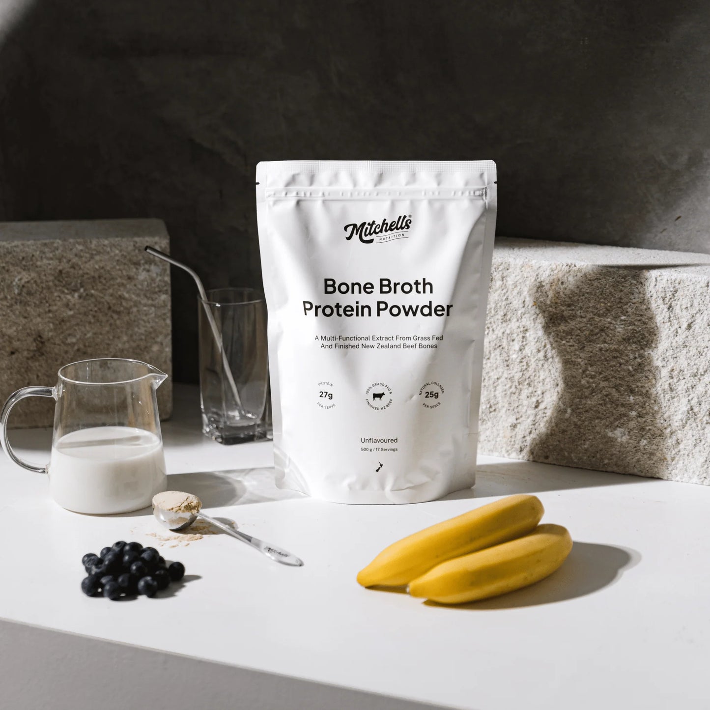 Mitchells | Bone Broth Protein Powder | Unflavoured 500g