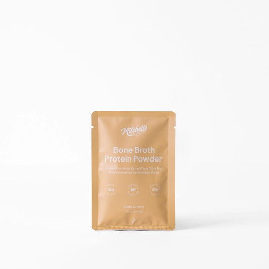 Mitchells | Bone Broth Protein Single Serve | Salted Caramel