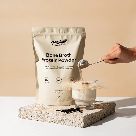 Mitchells | Bone Broth Protein Powder | Natural Vanilla 500g